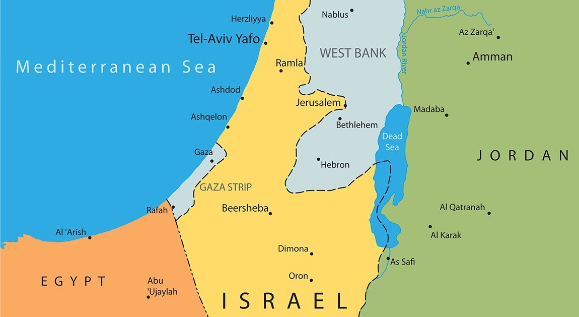 map Israel