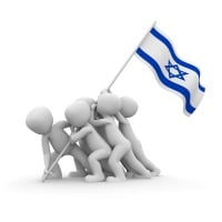 establishing the state of israel, israeli flag