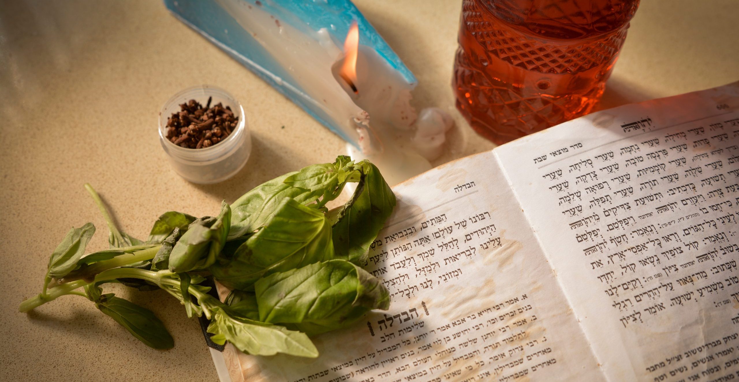 "Havdalah" When the Shabbat ends, it is a Jewish custom to light