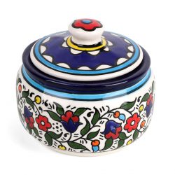 armenian_ceramics_floral_sugar_and_honey_bowl_1