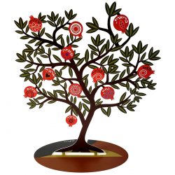 dorit_judaica_pomegranate_tree_sculpture_with_home_blessings