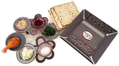 dorit_judaica_seder_night_set_circular_seder_plate_with_floral_design_and_matzah_tray_with_floral_and_polka_dot_designs_4-e1646584890597.jpg