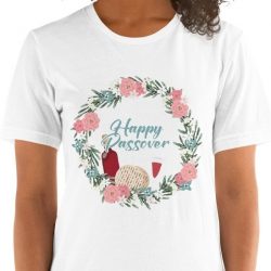 happy_passover_floral_unisex_t-shirt